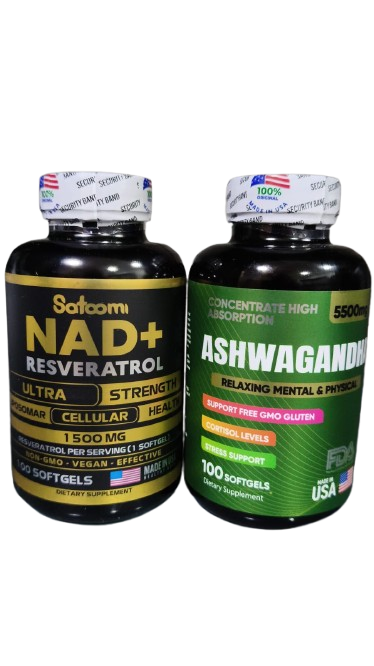 Combo Precio Especial | NAD Resveratrol + Ashwagandha x100 Cápsulas
