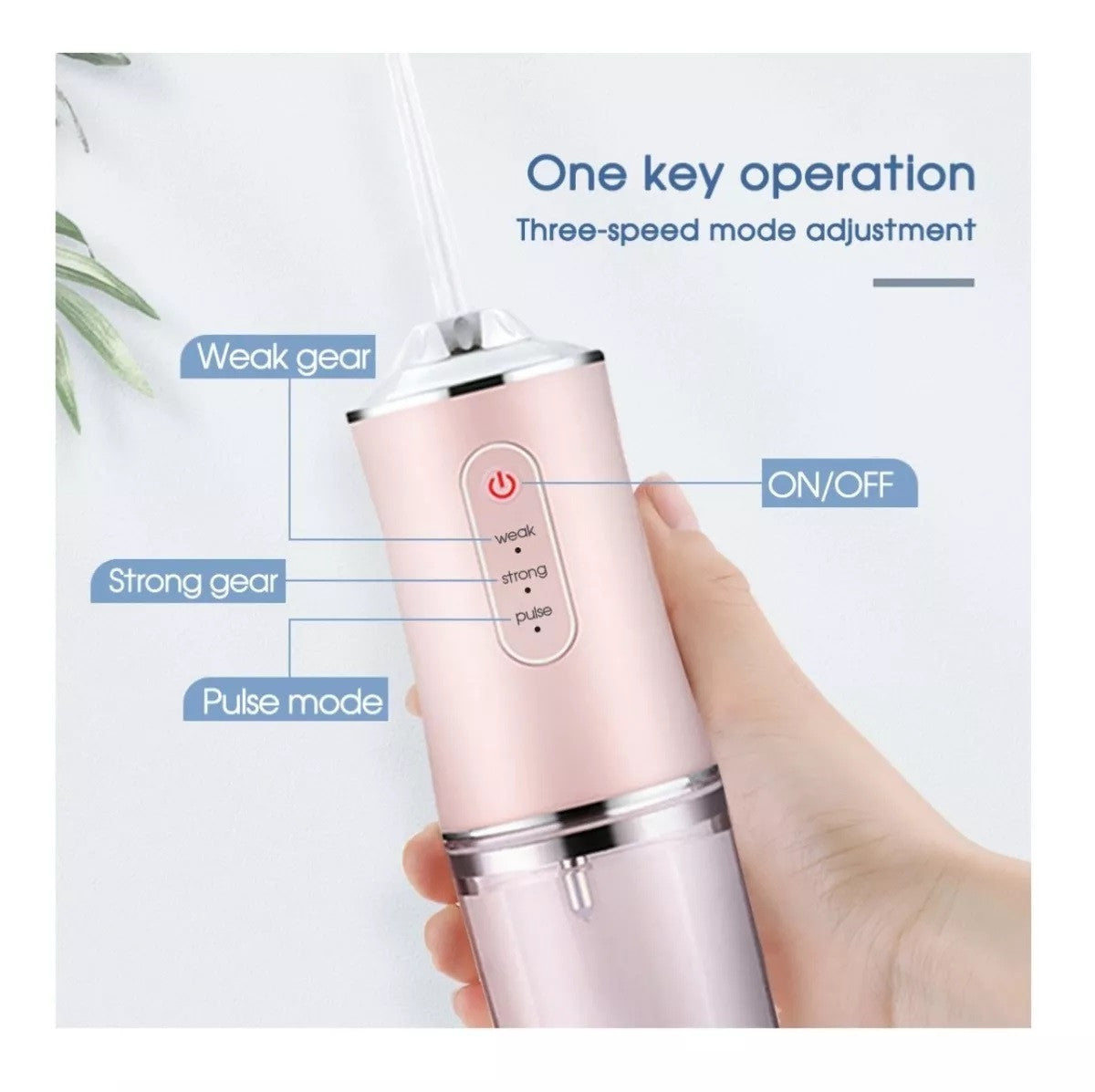 Irrigador Oral Recargable 3 Boquillas